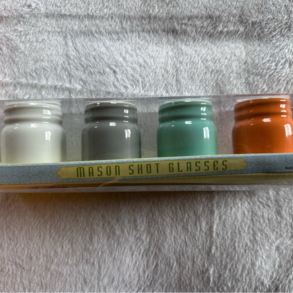 Mason jar shot glasses (4 pack)